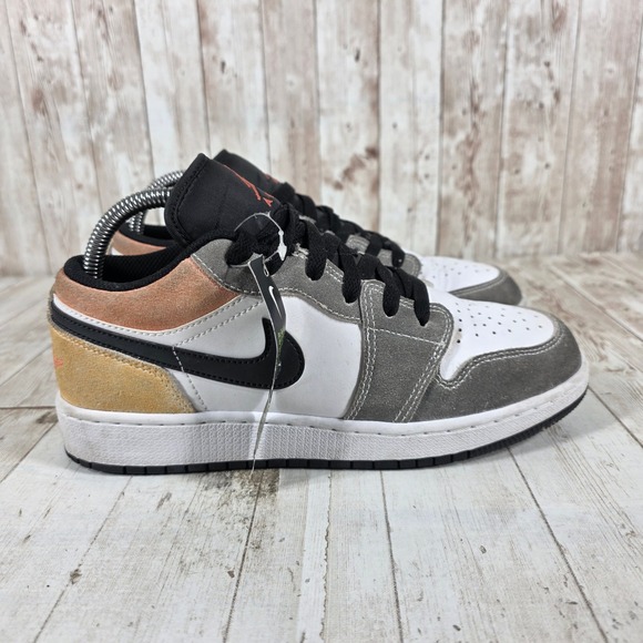 Jordan Other - Jordan 1 Low SE Craft Tech Grey Multi Color Kids Sneakers DX4374-008 Mens 6Y